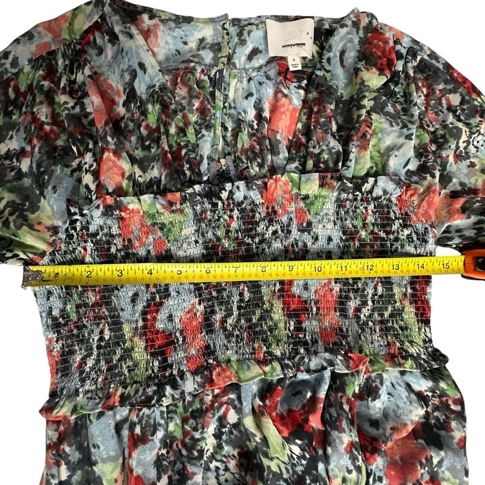 NWOT Cinq a Cept Leigh Floral Maxi Dress 8 - Picture 11 of 16